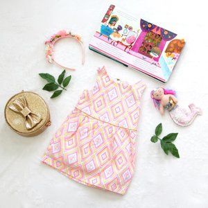 Diamond Pattern Toddler Dress